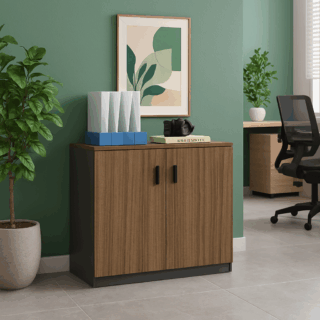 2=Door Wooden Office Credenza