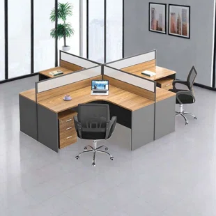 4-Way Curved Office Workstation