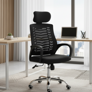 Secretarial Headrest Office Chair