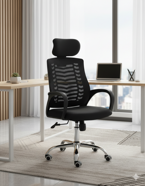 Secretarial Headrest Office Chair