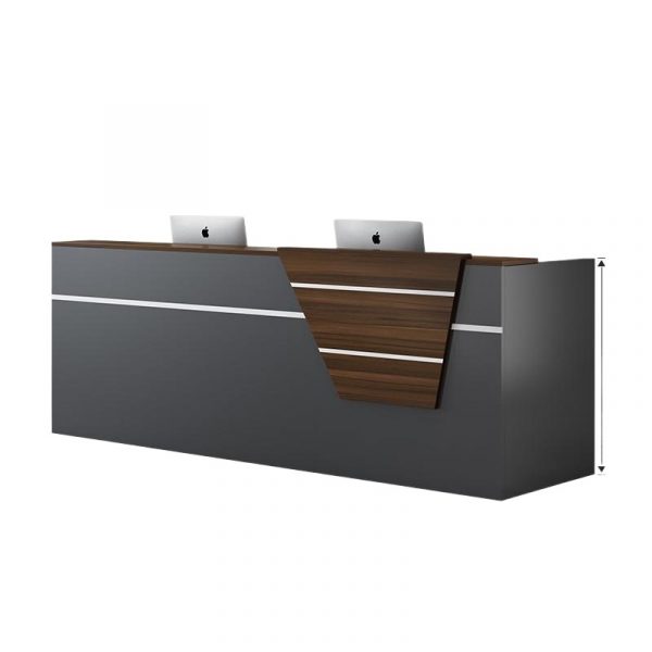 2.0M Modern Office Reception Desk - Image 2
