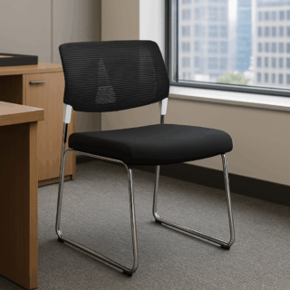 Ergonomic armless Mesh Office Visitors Chair
