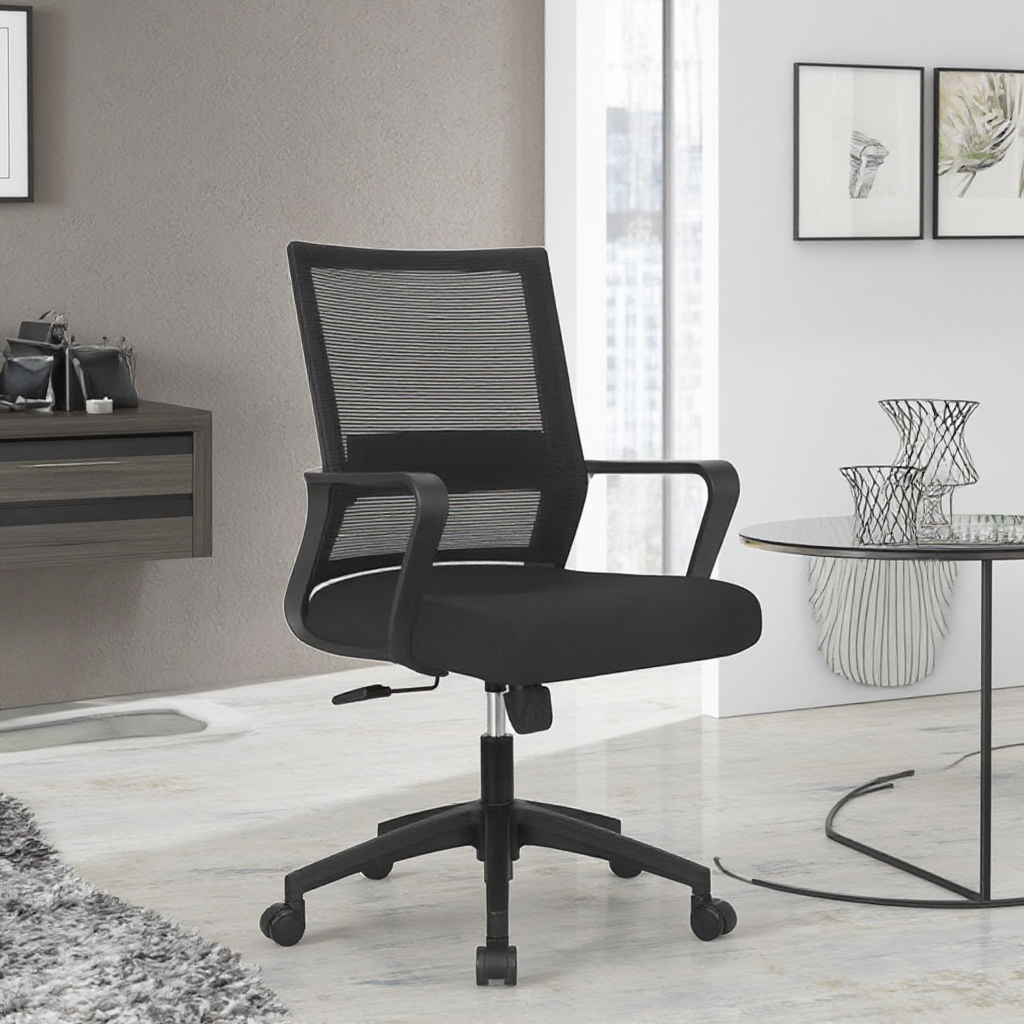 Ergonomic mesh office chair with lumbar support and adjustable height – affordable office furniture in Nairobi Kenya.