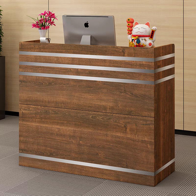 1.2M reception desk modern office front counter Kenya Professional 1.2 meter reception desk with storage drawers Office reception desk 1.2m size for corporate lobby Durable reception counter desk for clinics and offices
