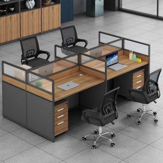4-way modular work station in Saika Nairobi office Collaborative office desk for four employees Nairobi Kenya Ergonomic 4-seat office workstation Saika Nairobi Modern office furniture 4-way workstation Kenya Team workstation with privacy panels for offices Nairobi