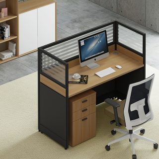 one way workstation desk in Nairobi Kenya modern single office workstation Kenya staff workstation desk Nairobi office setup office workstation with cable management Kenya durable laminated workstation desk Nairobi