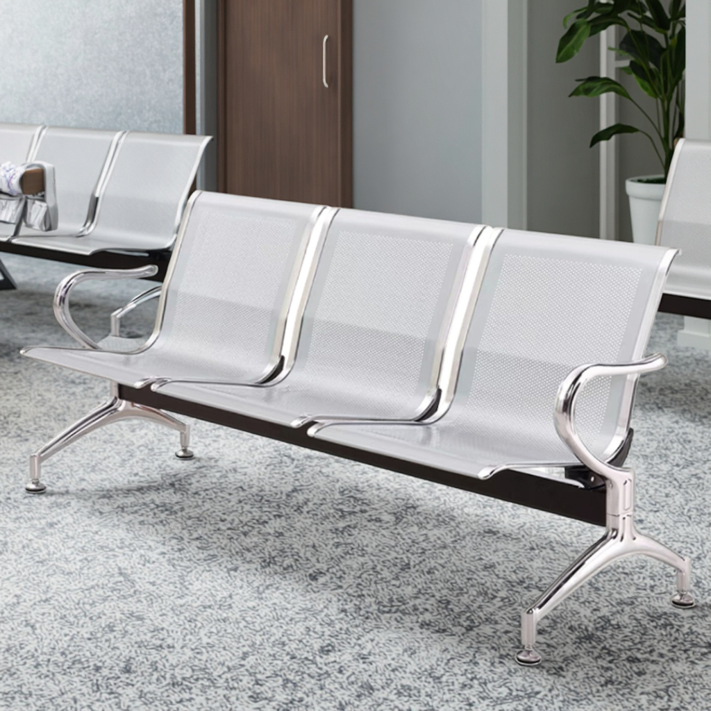3 Link Waiting Bench Nairobi3 seater waiting bench Kenya Reception waiting chairs Nairobi Hospital waiting bench Kenya Metal waiting seat Nairobi Public seating bench Kenya
