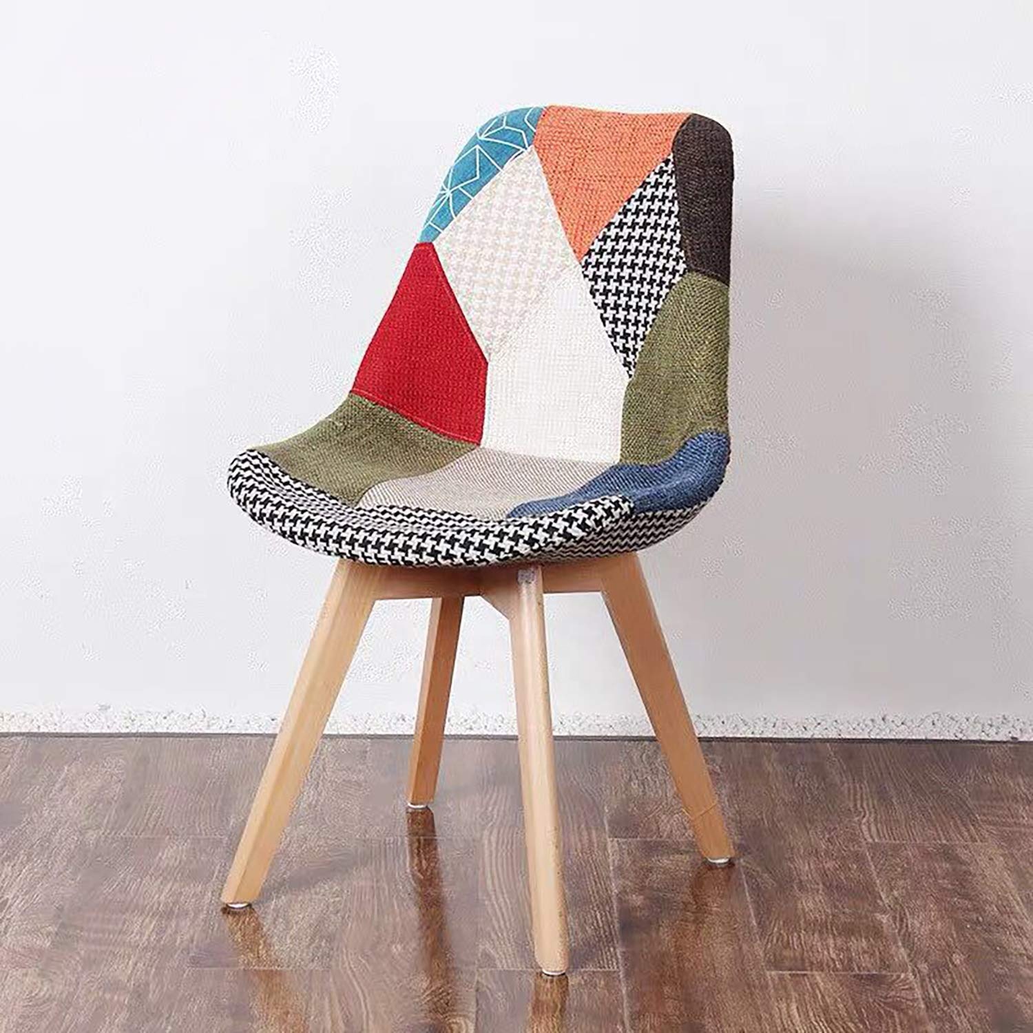 Multi color Eames seat modern dining chair Kenya Colorful Eames style chair for office and home Mid century modern Eames chair with wooden legs Designer Eames seat for reception and dining areas