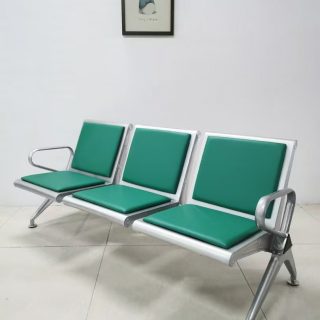 3 link padded waiting bench heavy gauge Kenya Three seater cushioned reception bench Nairobi Heavy duty padded waiting chair for hospital Office reception padded waiting seats Kenya 3 seater metal waiting bench with cushions price in Kenya