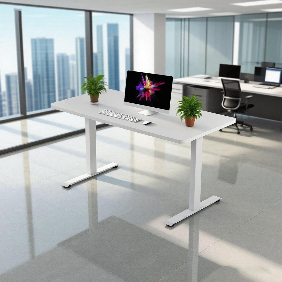 1.2m electric standing desk in Kenya Height adjustable office desk Nairobi Electric sit stand desk 1.2 meters Modern adjustable workstation Kenya Electric desk price in Kenya