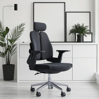 Dual orthopedic office chair Kenya Ergonomic mesh chair with lumbar support Nairobi Adjustable dual support office seat Breathable orthopedic office chair Kenya Dual orthopedic chair price in Kenya