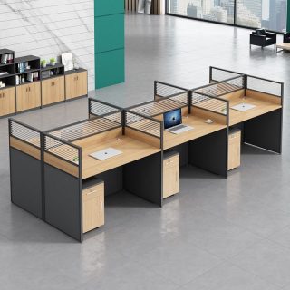 6 way workstation desk Nairobi, 6 person office workstation Kenya, modern modular office workstation Nairobi, 6 seater office desk Kenya.