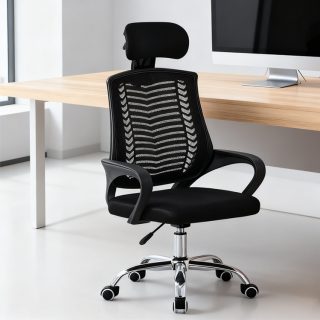 Headrest ergonomic seat for office in Kenya Adjustable ergonomic chair with headrest Nairobi Mesh office chair with neck support Kenya High back ergonomic desk chair Ergonomic chair price in Kenya