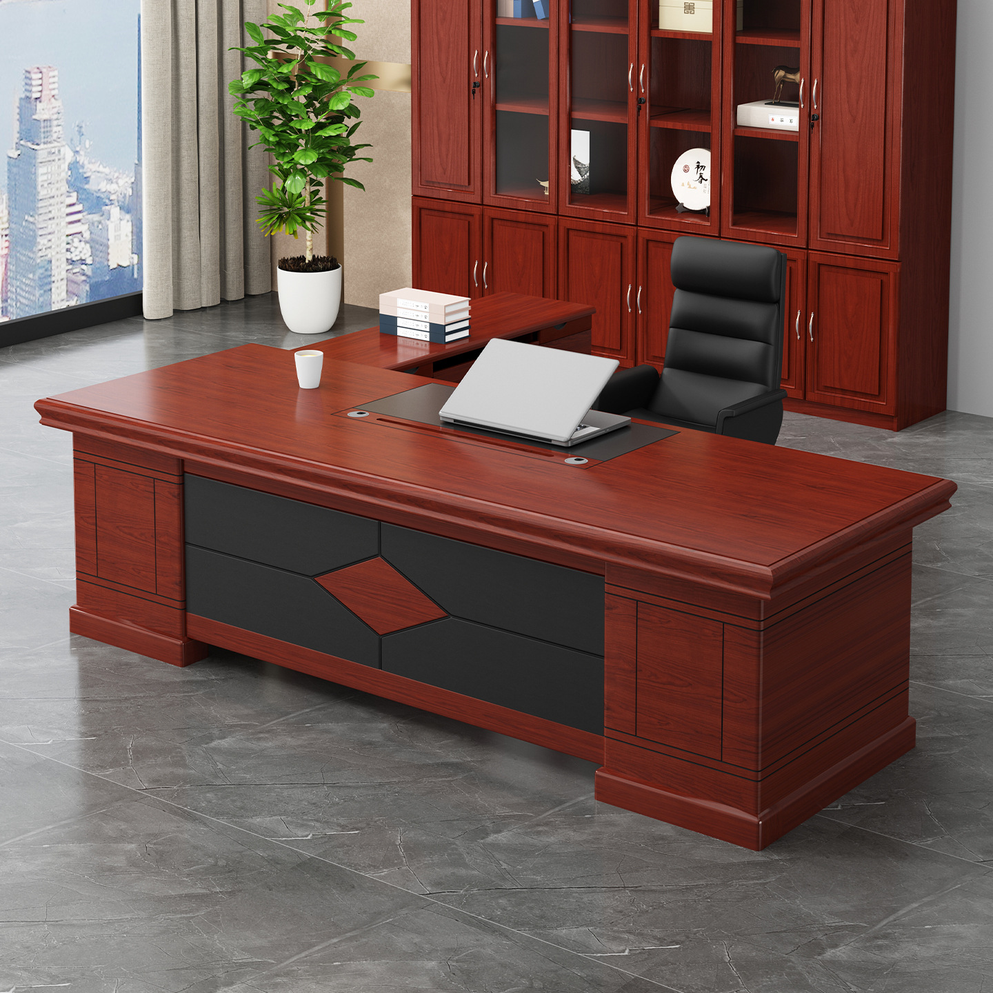 2m executive desk, large executive office desk, modern executive desk, executive office desk Kenya, office desk Kenya, CEO office desk, director office desk.