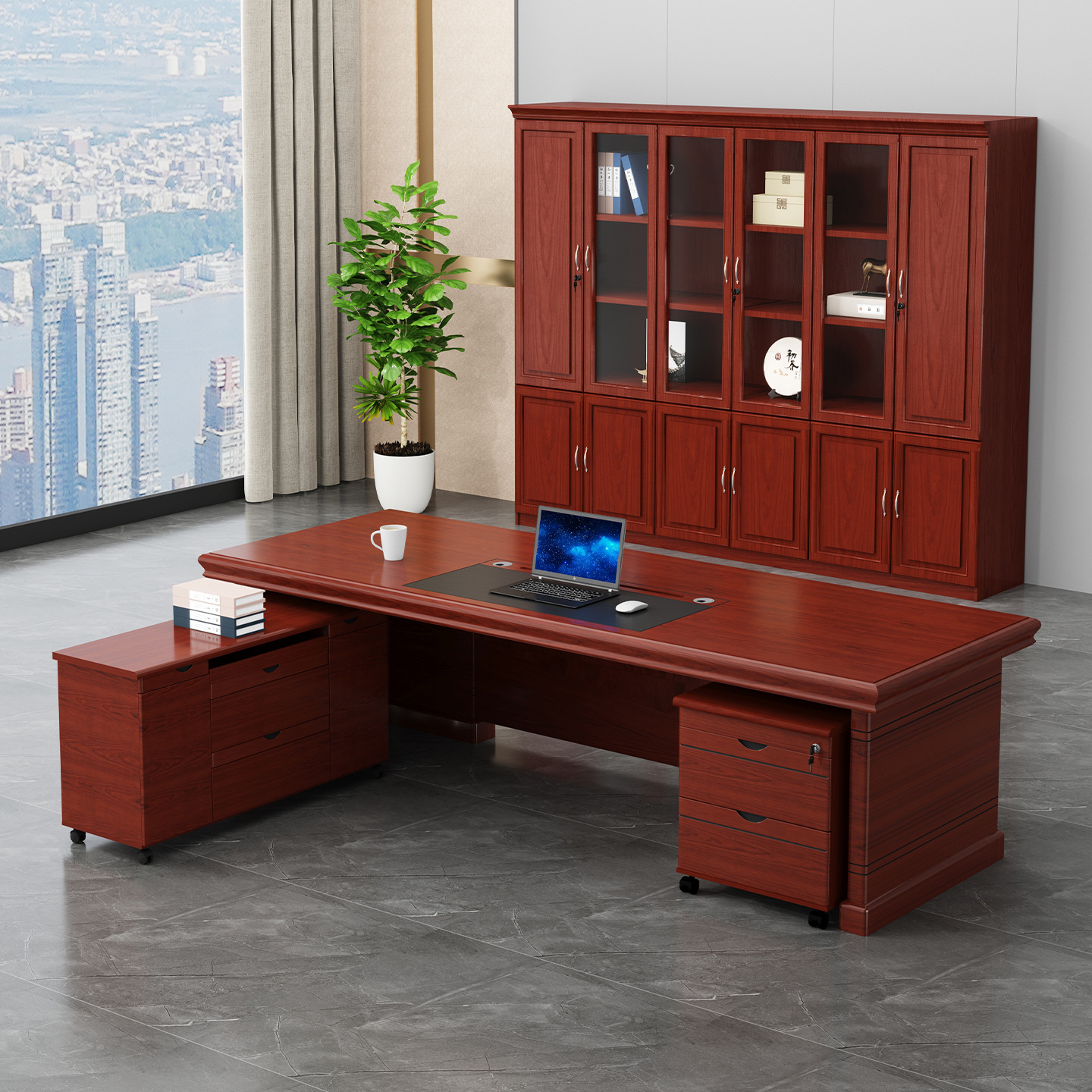 2m executive desk, large executive office desk, modern executive desk, executive office desk Kenya, office desk Kenya, CEO office desk, director office desk.