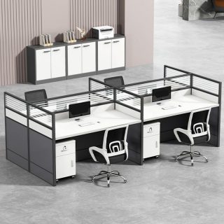 secretarial office seat, catalina office seat, 5-seater waiting sofa, 1.4m receptioon office desk, 2-door filing cabinet