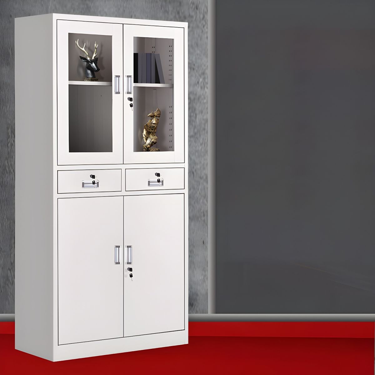 2-Door Metallic Office Filing Cabinet