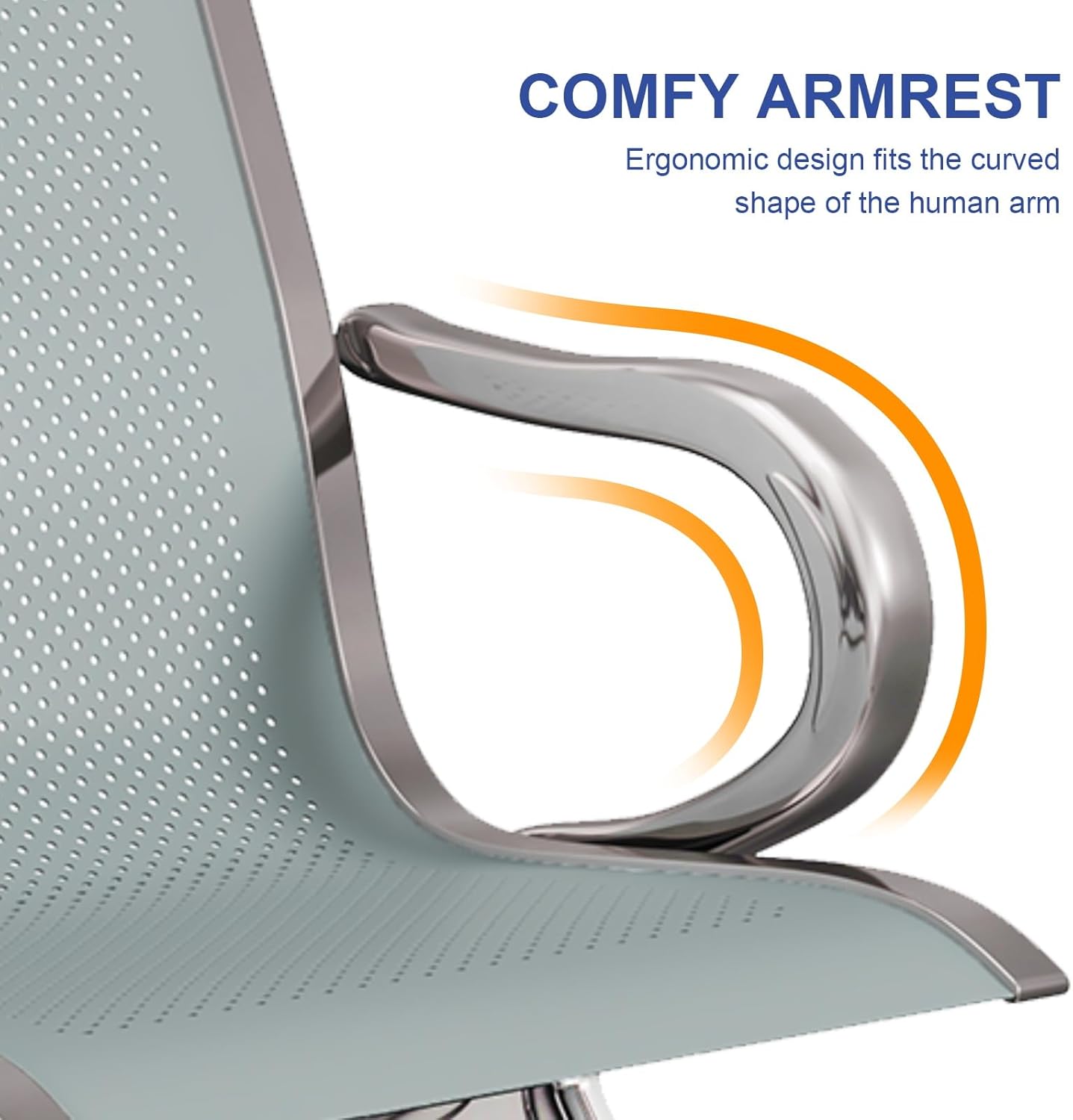3-Link Non-Padded Office Waiting Bench - Image 6