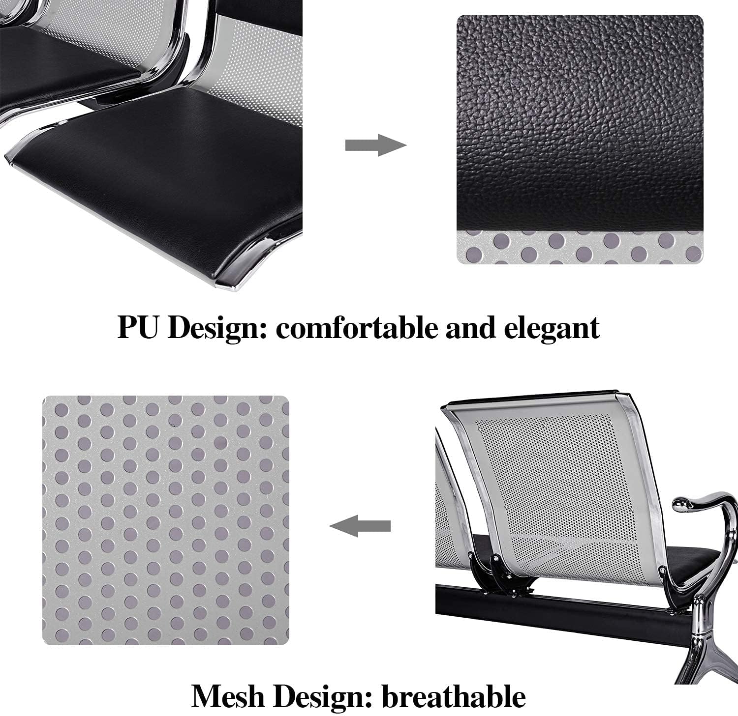 executitive office seat, clerical office seat, 1-way office workstatiion, secretarial office seat, catalina office seeat, 5-seater waiting sofa, 1.4m receptioon office desk, 2-door filing cabinet