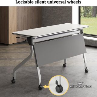 Flip-Top Foldable Office Training Table