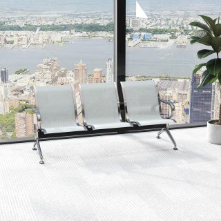 3-Link Non-Padded Office Waiting Bench