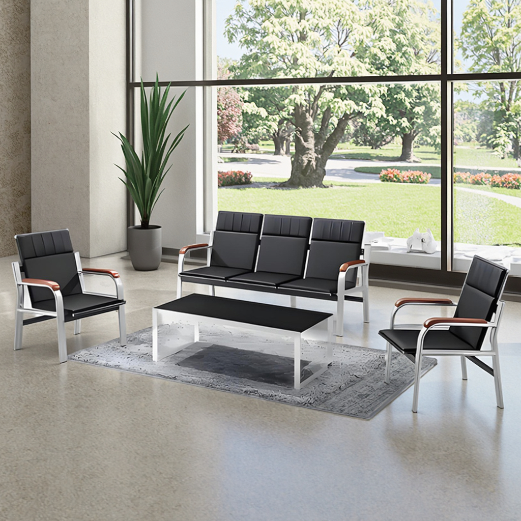 5-Seater Executive Office Waiting Sofa - Image 3