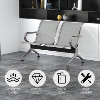 secretarial office seat, catalina office seeat, 5-seater waiting sofa, 1.4m receptioon office desk, 2-door filing cabinet