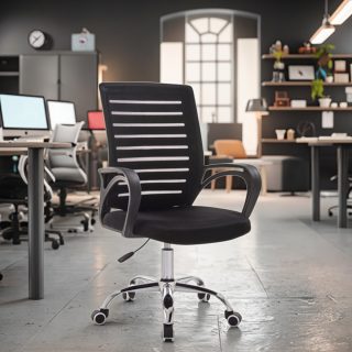 bliss executive seat, 1-way office workstatiion, secretarial office seat, catalina office seeat, 5-seater waiting sofa, 1.4m receptioon office desk, 2-door filing cabinet