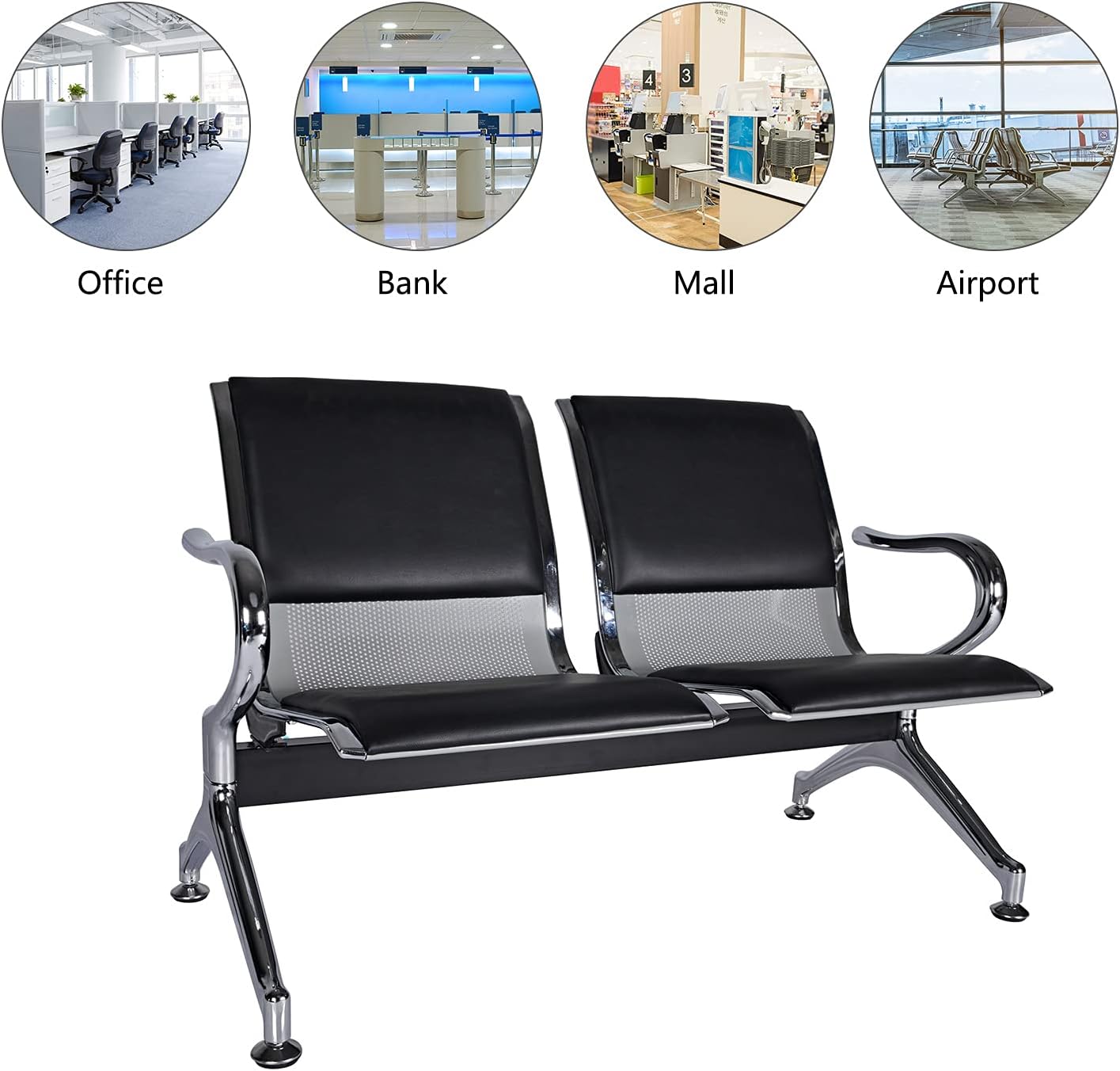 bliss executive seat, 1-way office workstatiion, secretarial office seat, catalina office seeat, 5-seater waiting sofa, 1.4m receptioon office desk, 2-door filing cabinet