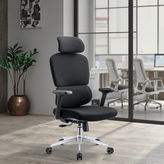 bliss executive seat, 1-way office workstatiion, secretarial office seat, catalina office seeat, 5-seater waiting sofa, 1.4m receptioon office desk, 2-door filing cabinet