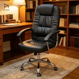 bliss executive seat, 1-way office workstatiion, secretarial office seat, catalina office seeat, 5-seater waiting sofa, 1.4m receptioon office desk, 2-door filing cabinet