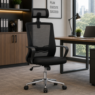 headrest office seat, tosca office seat,3-door filing cabinet, clerical office seat, 1-way office workstatiion, secretarial office seat, catalina office seeat, 5-seater waiting sofa, 1.4m receptioon office desk, 2-door filing cabinet