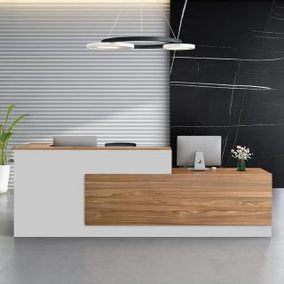 Modern reception desk for office reception area in Nairobi, Kenya
