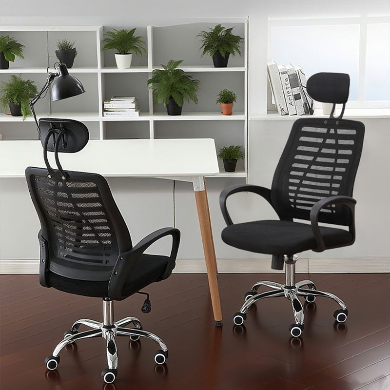 Black ergonomic office chair with headrest available in Nairobi, Kenya.