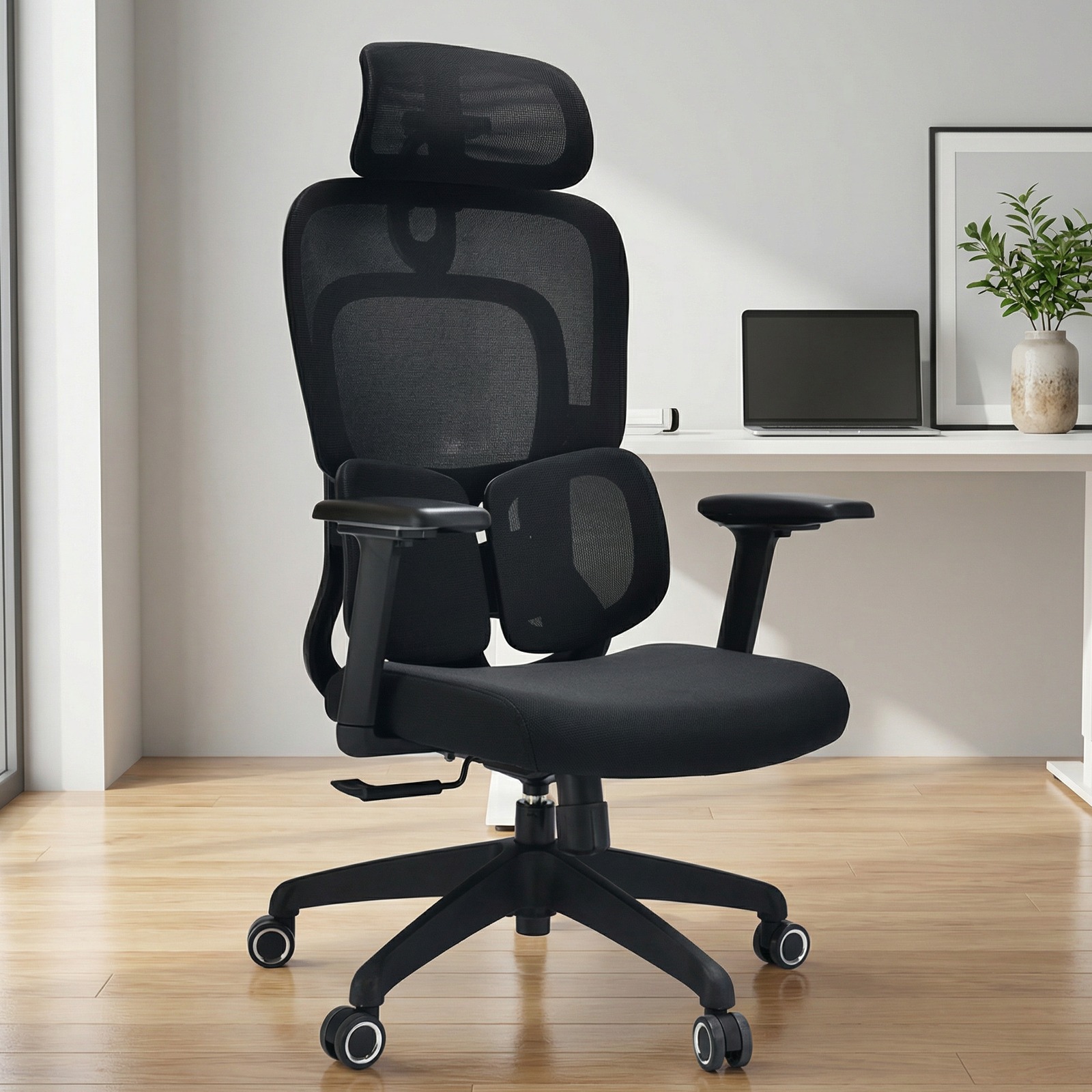 2-way office workstation, bliss executive seat, 1-way office workstatiion, secretarial office seat, catalina office seeat, 5-seater waiting sofa, 1.4m receptioon office desk, 2-door filing cabinet