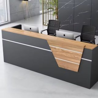 Reception office desk with drawers and storage cabinets for front office use in Nairobi, Kenya.