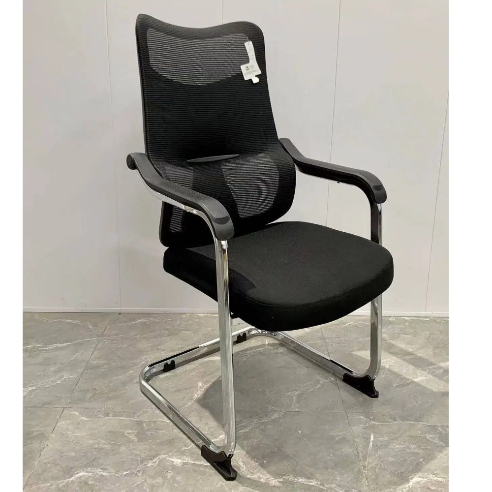 Ergonomic orthopedic visitor chair with lumbar support and cushioned seat in Nairobi, Kenya