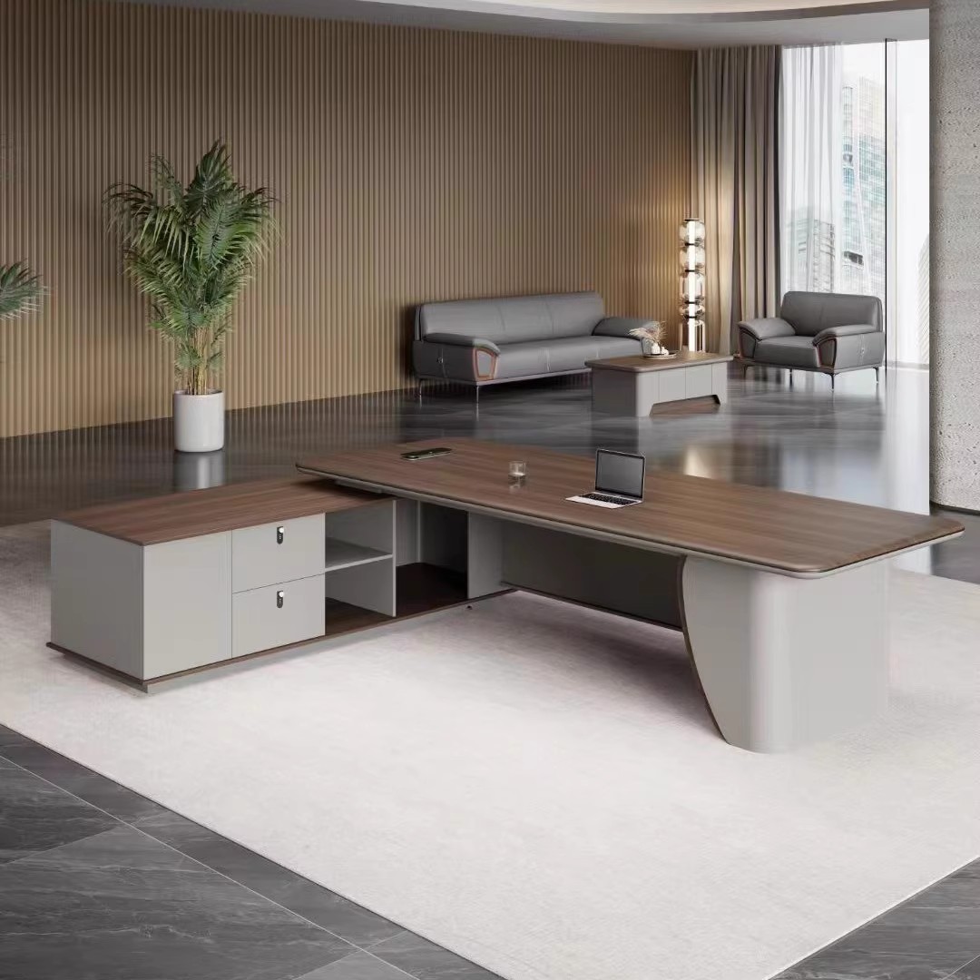 2.2 metre executive office desk with lockable drawers and storage cabinet in Nairobi, Kenya.