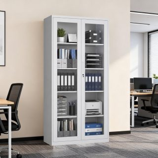 Heavy-duty metallic filing cabinet with lockable storage drawers in Nairobi, Kenya.