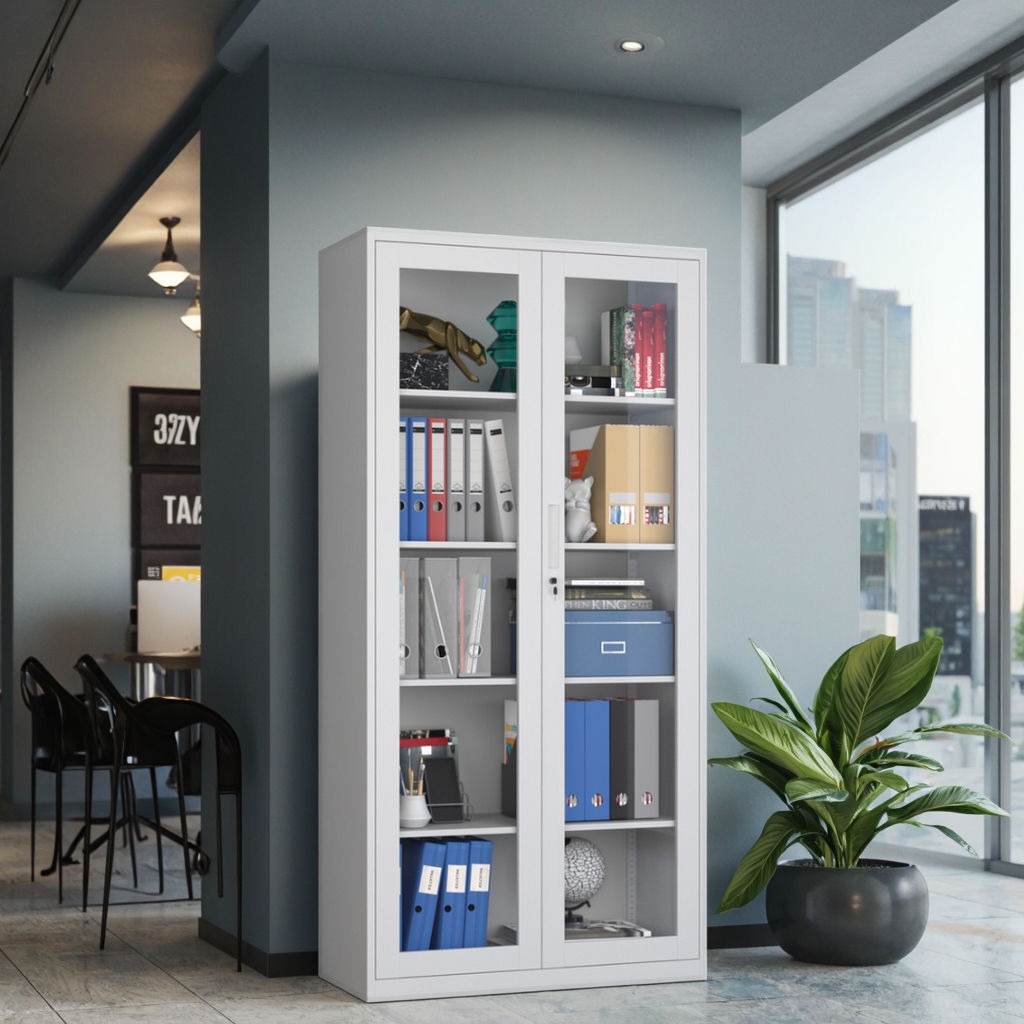 Heavy-duty metallic filing cabinet with lockable storage drawers in Nairobi, Kenya.