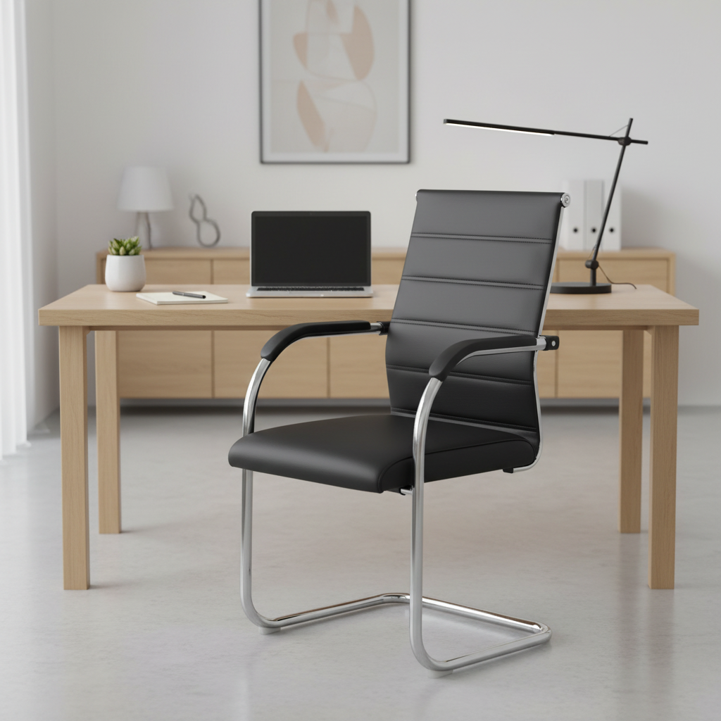 Comfortable visitors office seat with padded backrest and sturdy frame, ideal for office reception areas, meeting rooms, waiting areas, and professional workspaces in Nairobi, Kenya.