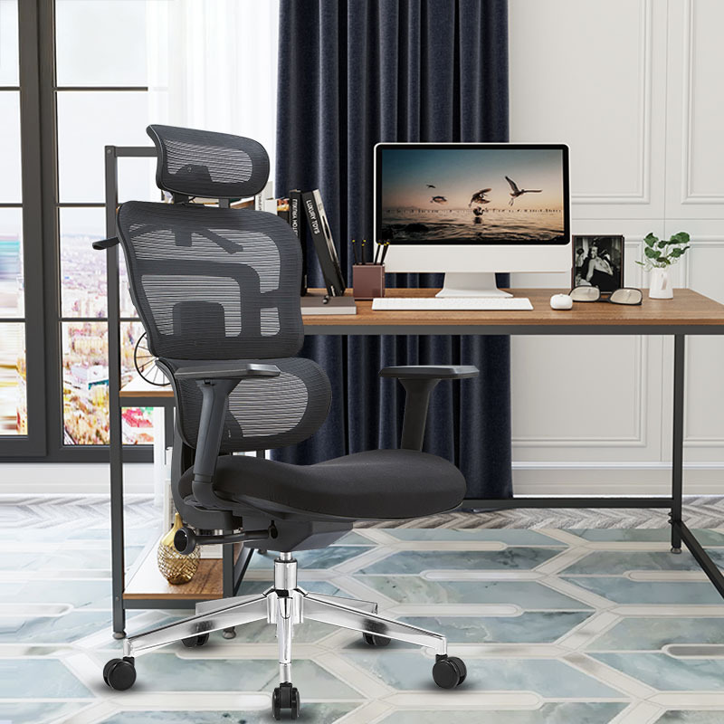 Orthopedic office seat with ergonomic back support, cushioned seat, adjustable height, and swivel base for comfortable office use in Nairobi, Kenya.