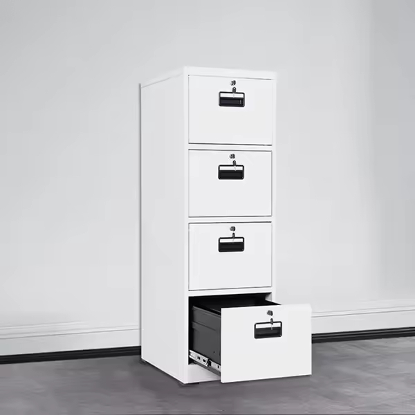 4-drawers filing cabinet with secure storage for organizing office documents and files in Nairobi, Kenya.