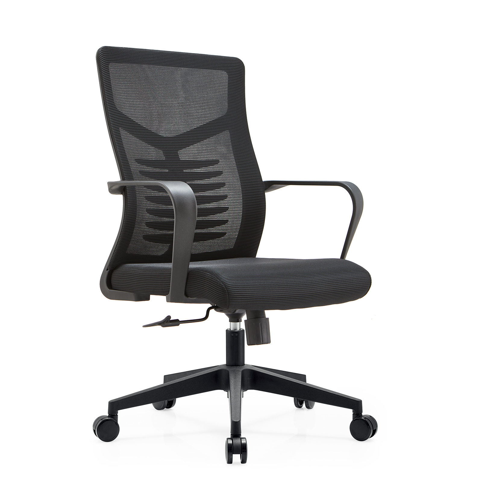 Secretarial office seat with ergonomic back support, adjustable height, and swivel wheels for comfortable office use in Nairobi, Kenya.