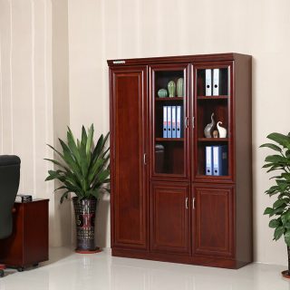3-door wooden filing cabinet with spacious storage compartments for organizing files and office documents, ideal for offices, institutions, and workspaces in Nairobi, Kenya.