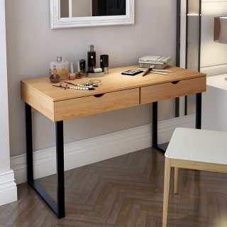2-drawers study desk with spacious work surface and built-in storage drawers, ideal for students, home offices, and study spaces in Nairobi, Kenya.