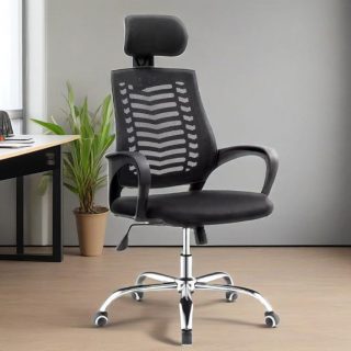 Headrest ergonomic office seat for comfortable modern office workspaces in Nairobi, Kenya.