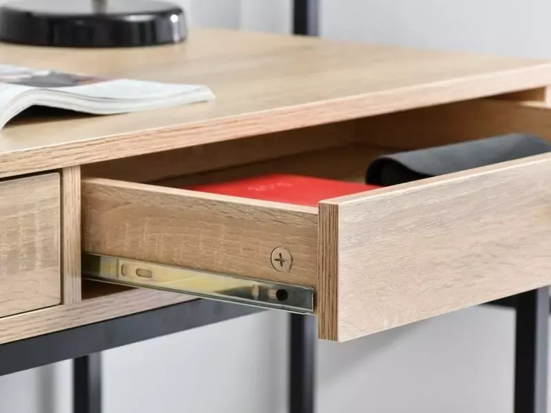 2-drawers study desk with spacious work surface and built-in storage drawers, ideal for students, home offices, and study spaces in Nairobi, Kenya.