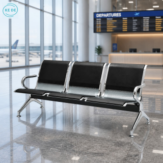 3-link padded waiting bench with comfortable cushioned seats for reception and waiting areas in Nairobi, Kenya.