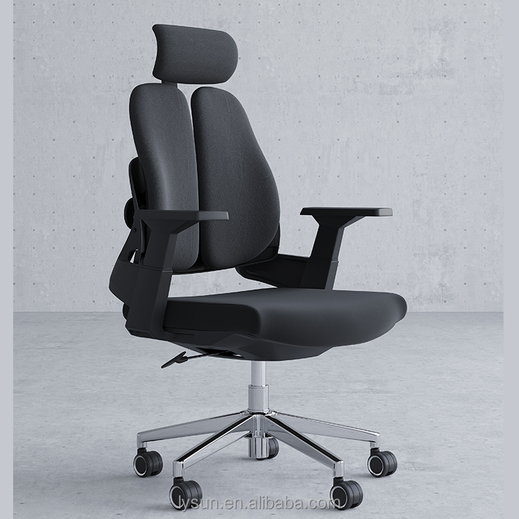Dual orthopedic office seat with ergonomic back support for comfortable long-hour office use in Nairobi, Kenya.